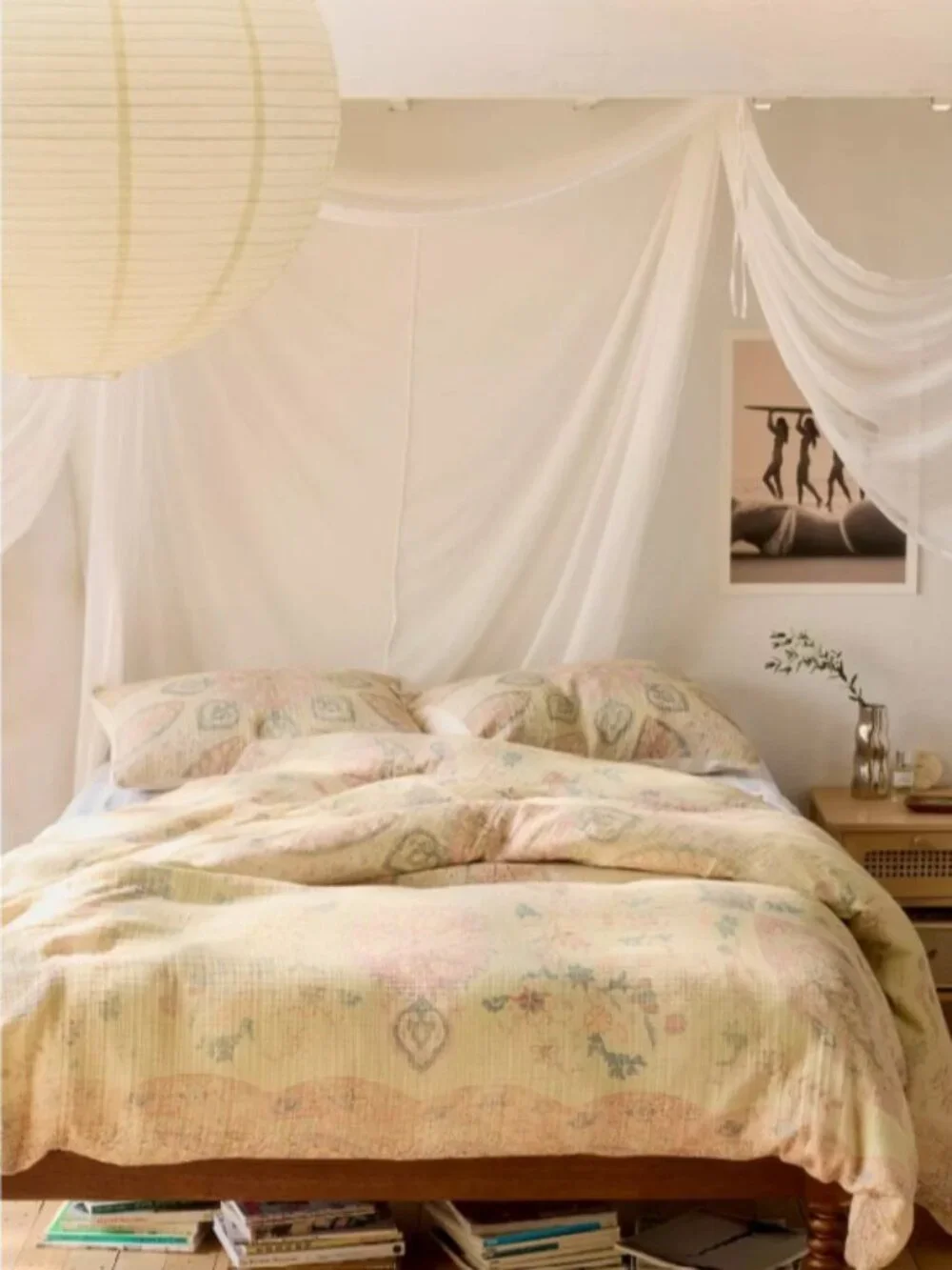 Isla Salt Washed Medallion Cotton Gauze Duvet Cover Twin / Twin XL